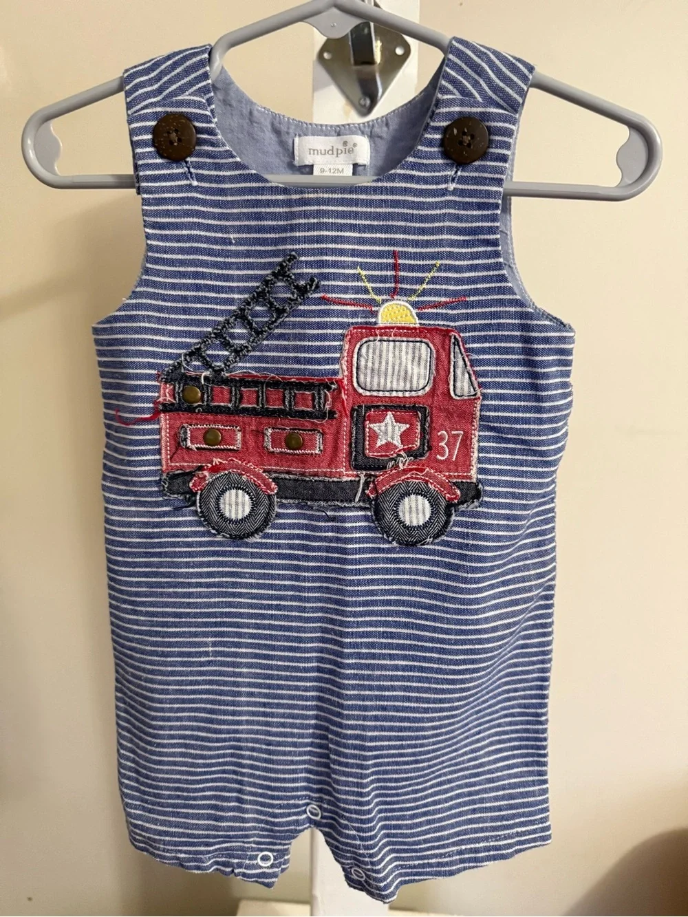 Mudpie Firetruck Romper